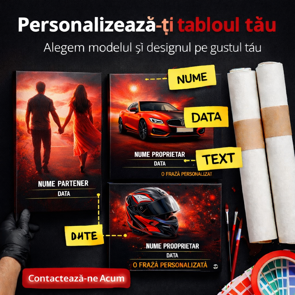 Tablou Personalizat Stil Caricatură Premium