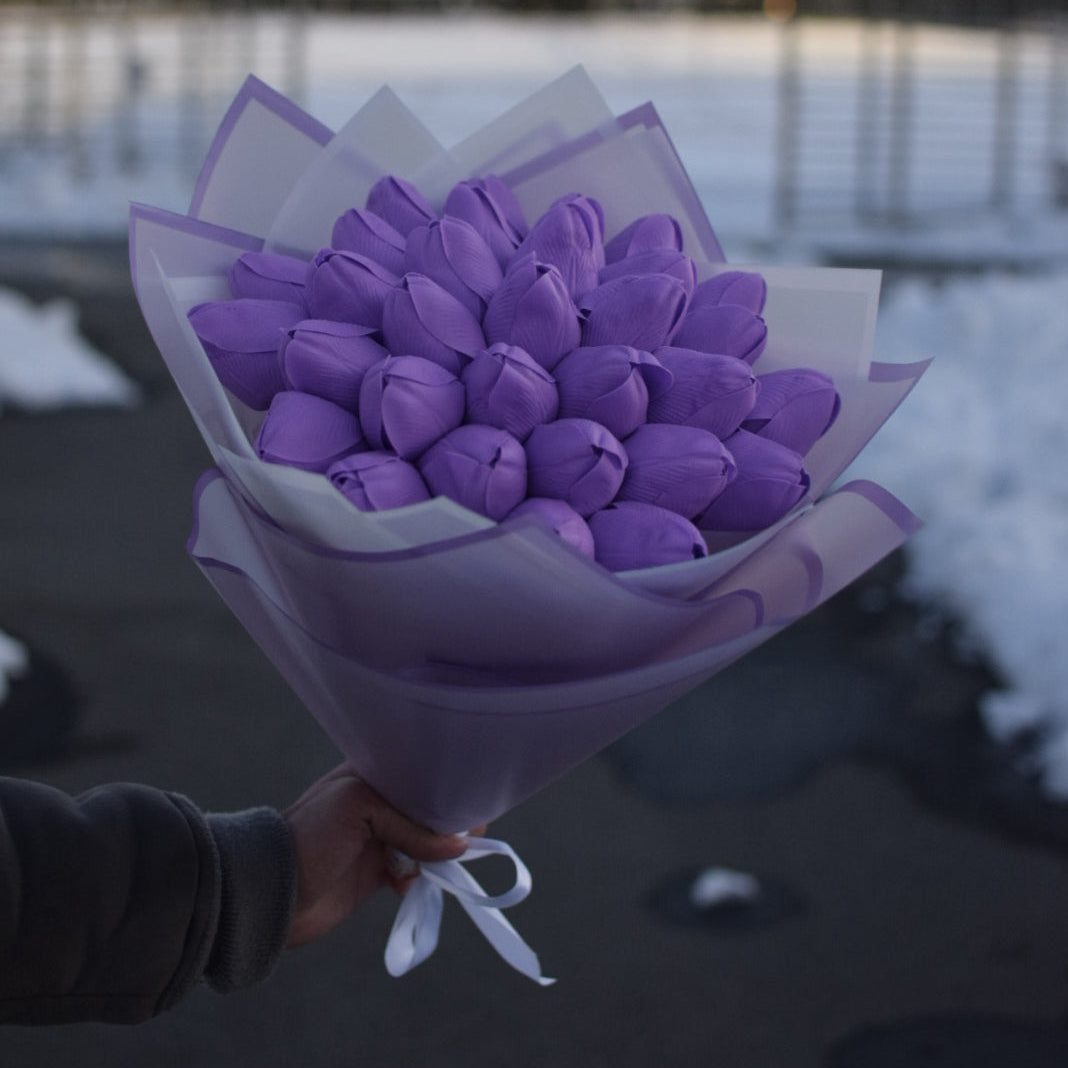 Buchet Lalele Premium Mov