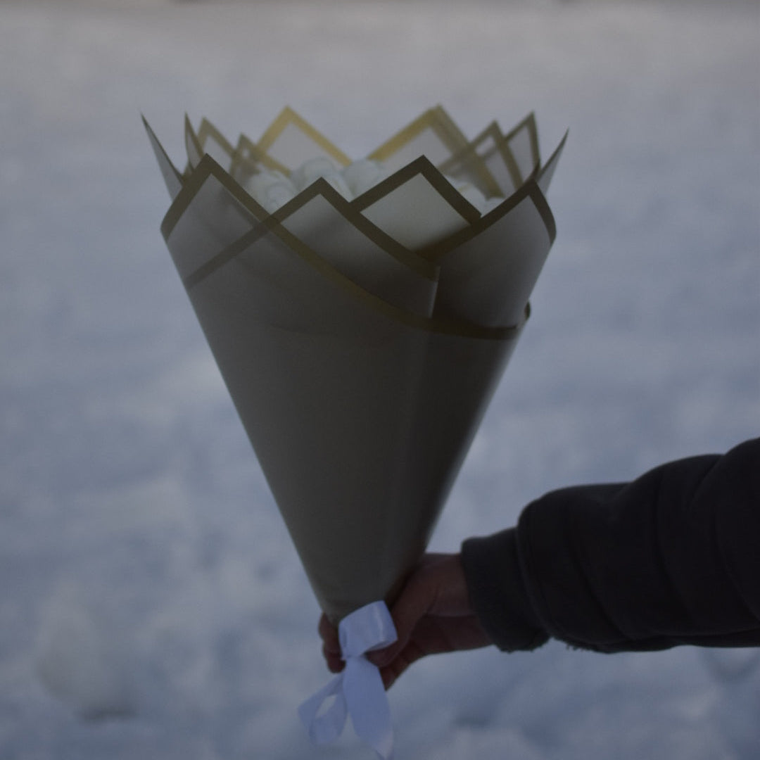 Buchet Lalele Premium Albe