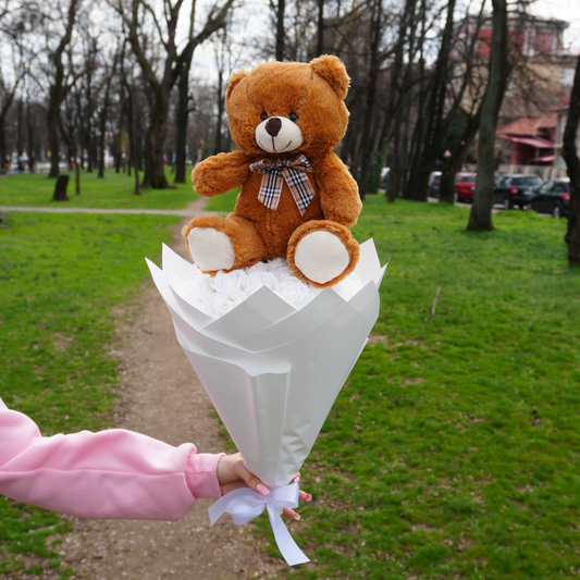 Buchet cu Ursuleț Premium