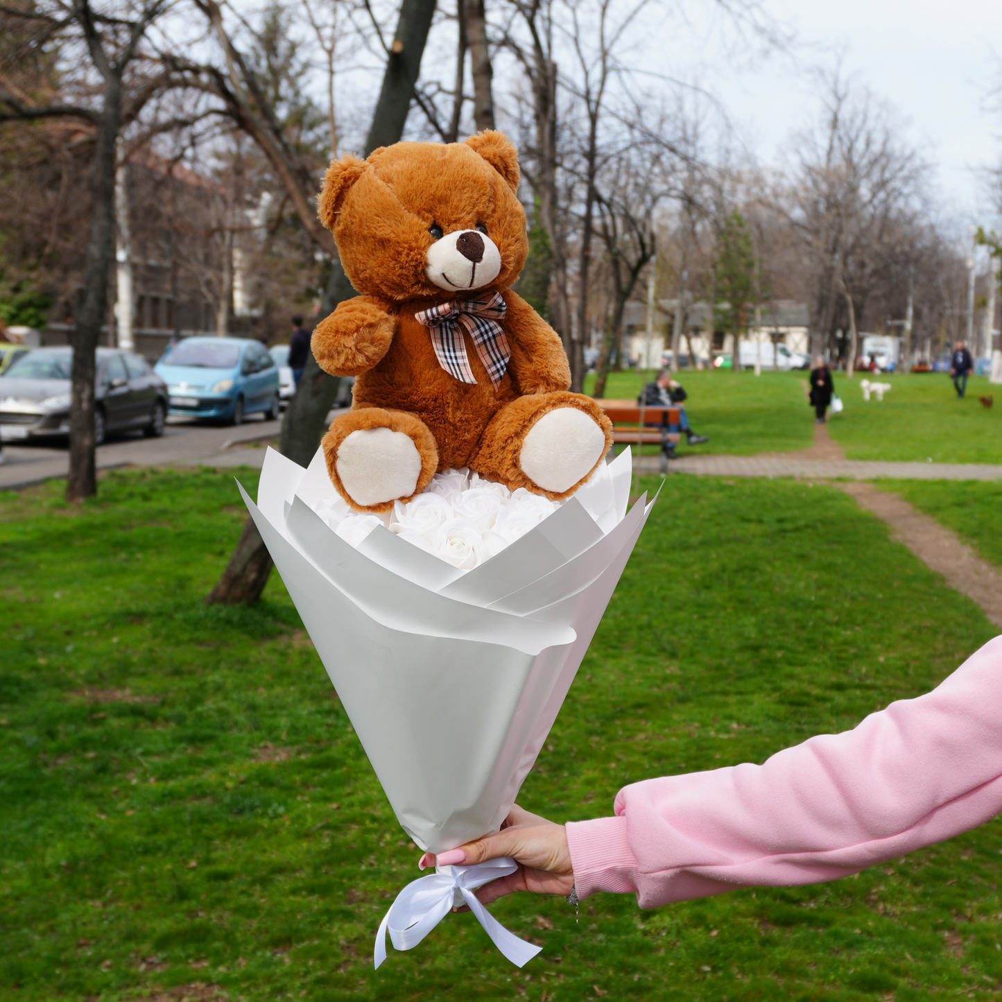 Buchet cu Ursuleț Premium