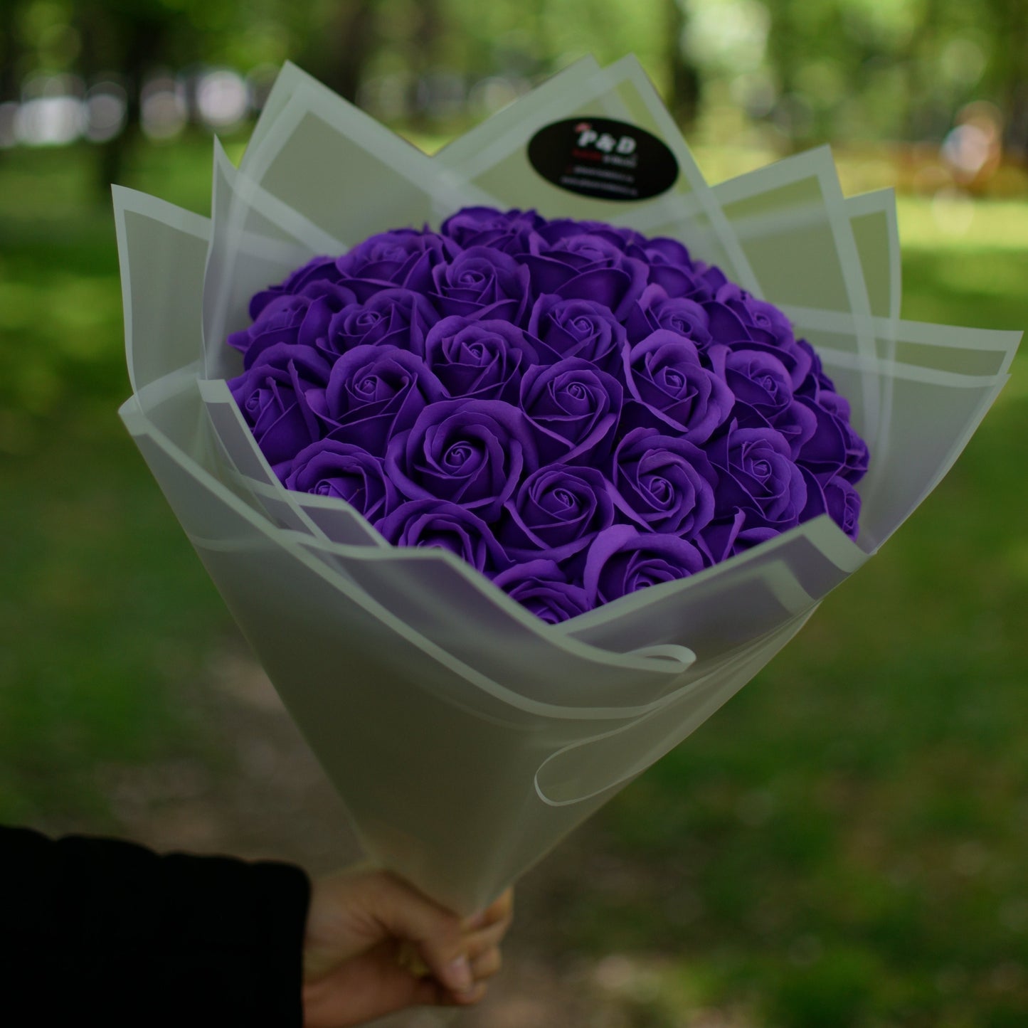 Buchet Trandafiri Mov Premium
