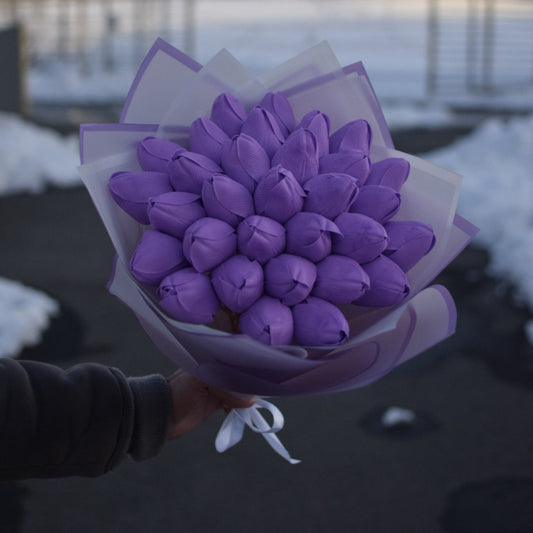 Buchet Lalele Premium Mov