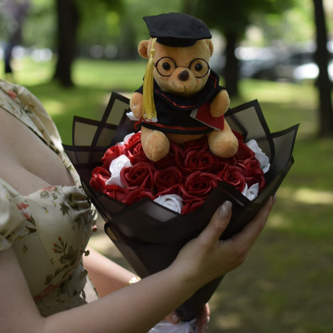 🎓 Buchet Trandafiri Premium Absolvire